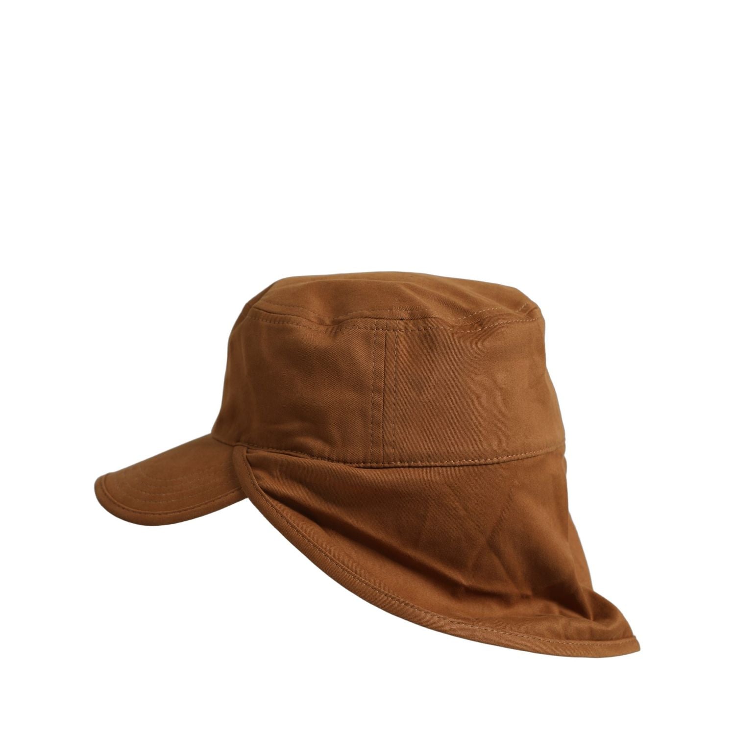 Dolce & Gabbana Men Brown Cotton Double Brim Baseball Cap Hat