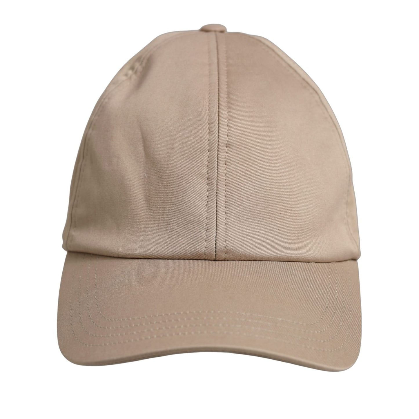 Dolce & Gabbana Men Beige Cotton Stretch Baseball Capello Hat