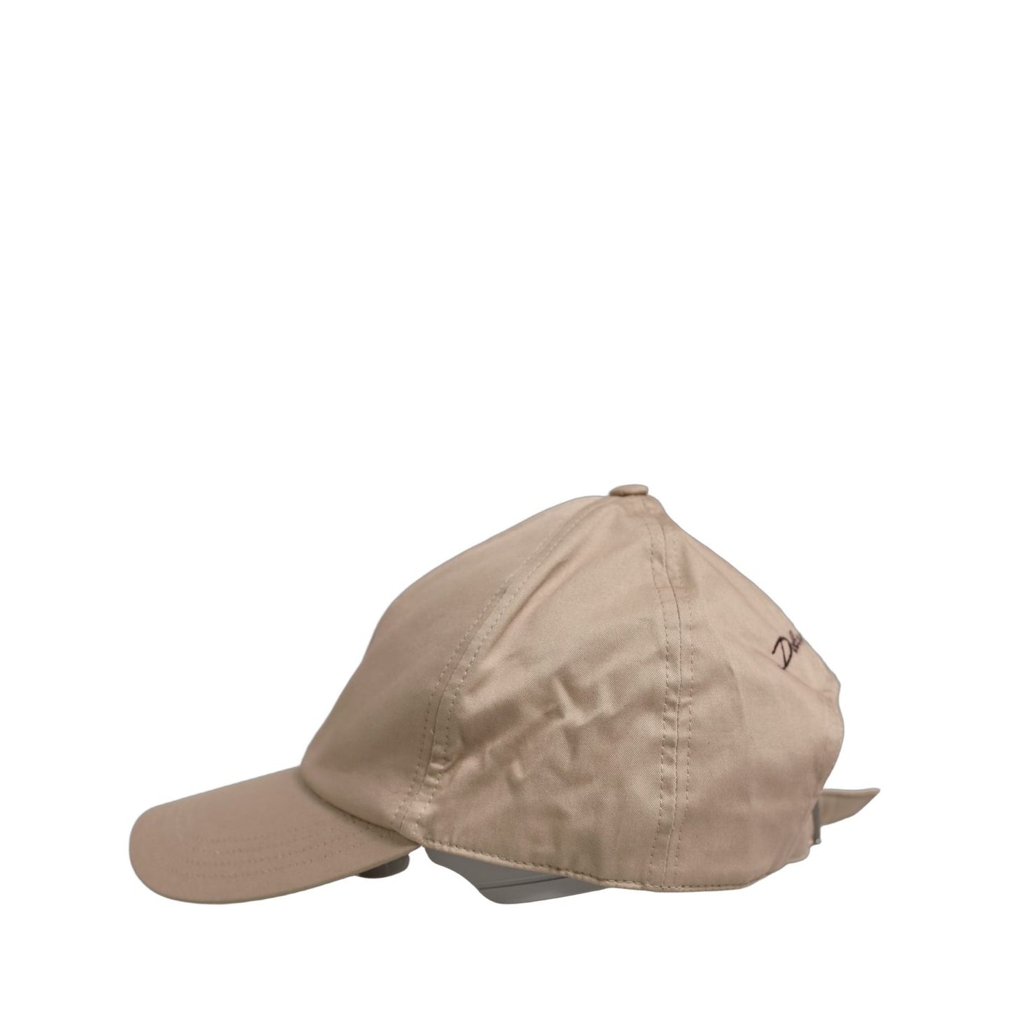 Dolce & Gabbana Men Beige Cotton Stretch Baseball Capello Hat