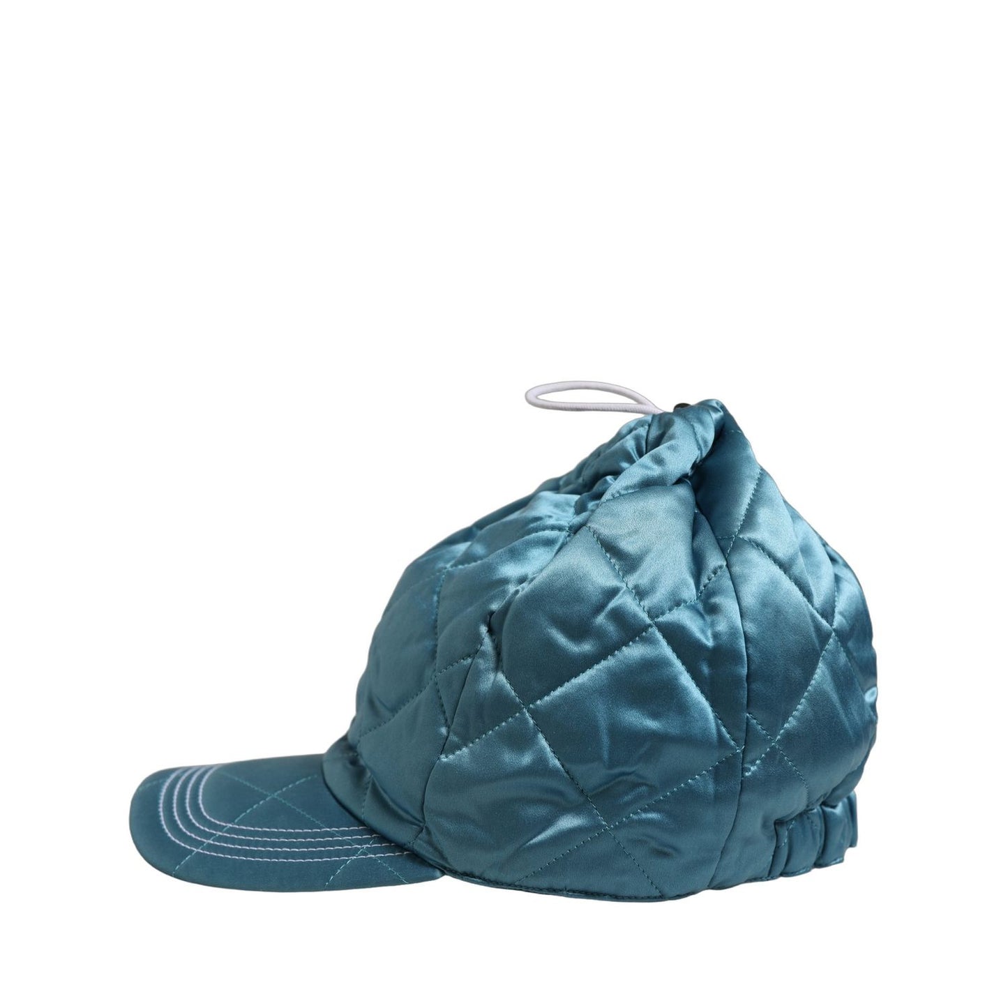Dolce & Gabbana Men Teal Polyester Quilted Baseball Cap Hat