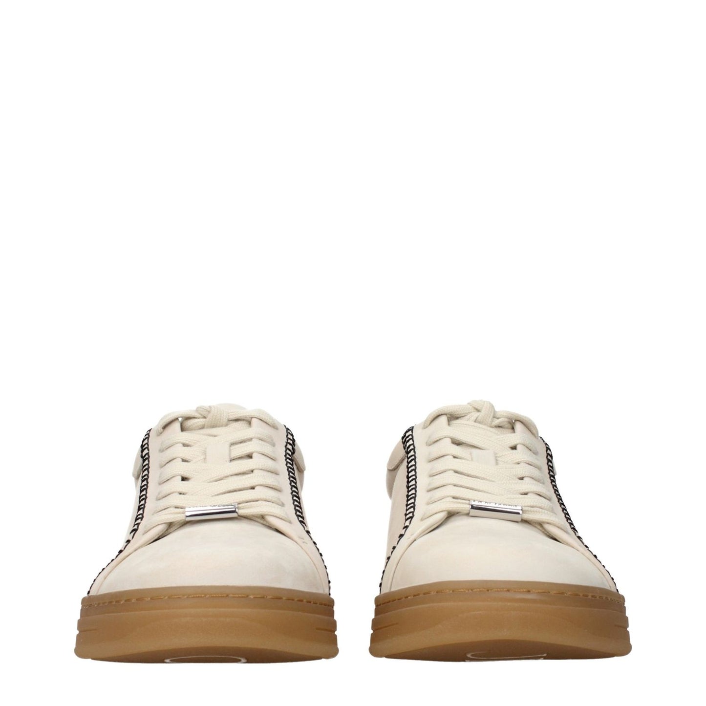 Jimmy Choo Beige Leather Sneakers