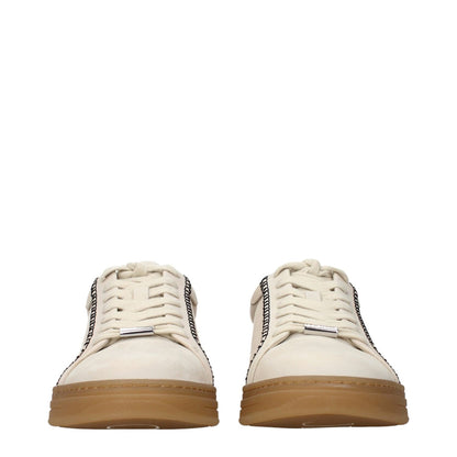 Jimmy Choo Beige Leather Sneakers