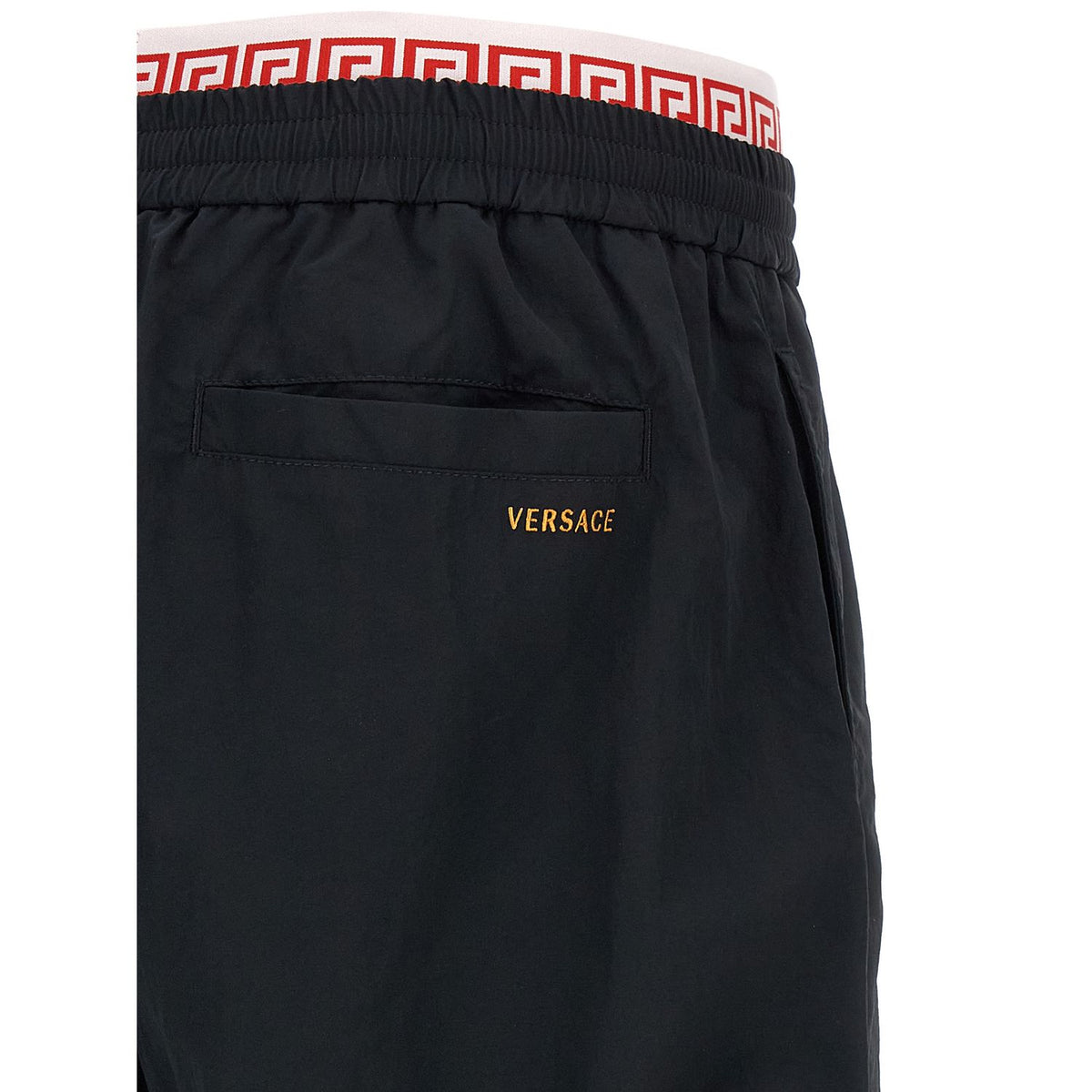 Versace Black Polyamide Joggers (Workout Pants)