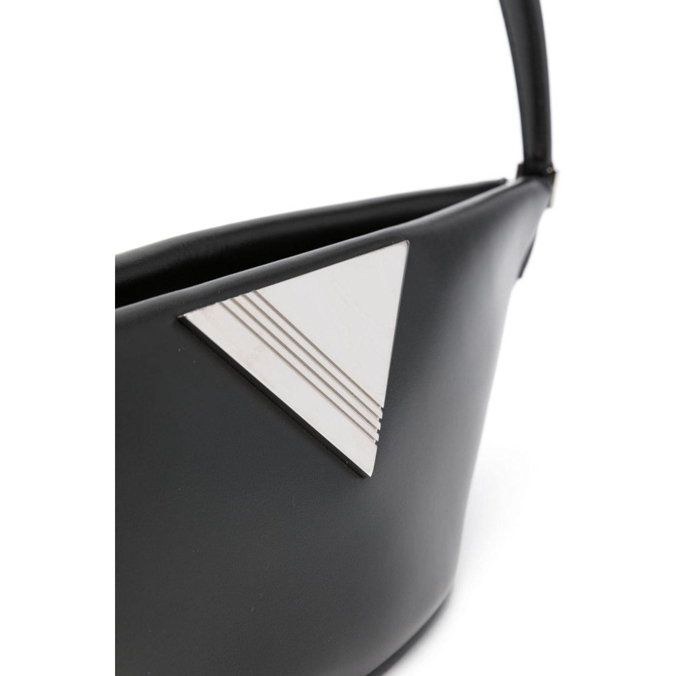 The Attico Piccola leather shoulder Bag Black Shoulder The Attico