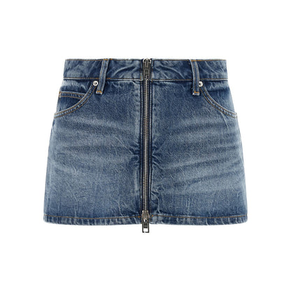 Alexander Wang Blue Cotton Bermuda Shorts
