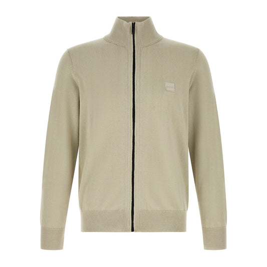 Hugo Boss Beige Cotton Cardigan