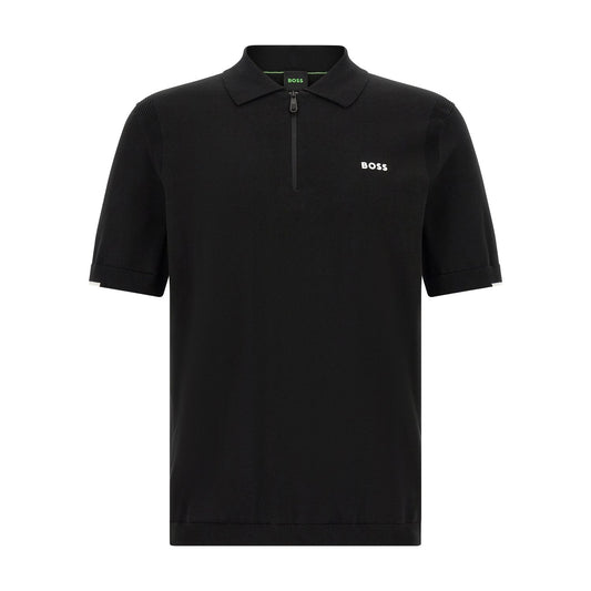 Hugo Boss Black Cotton Polo Shirt