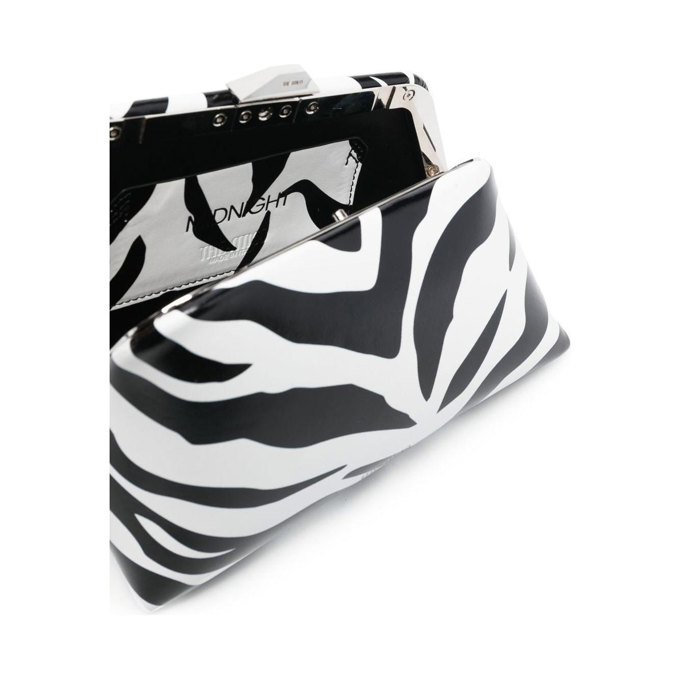 The Attico calf leather zebra print Shoulder Bag Clutches The Attico