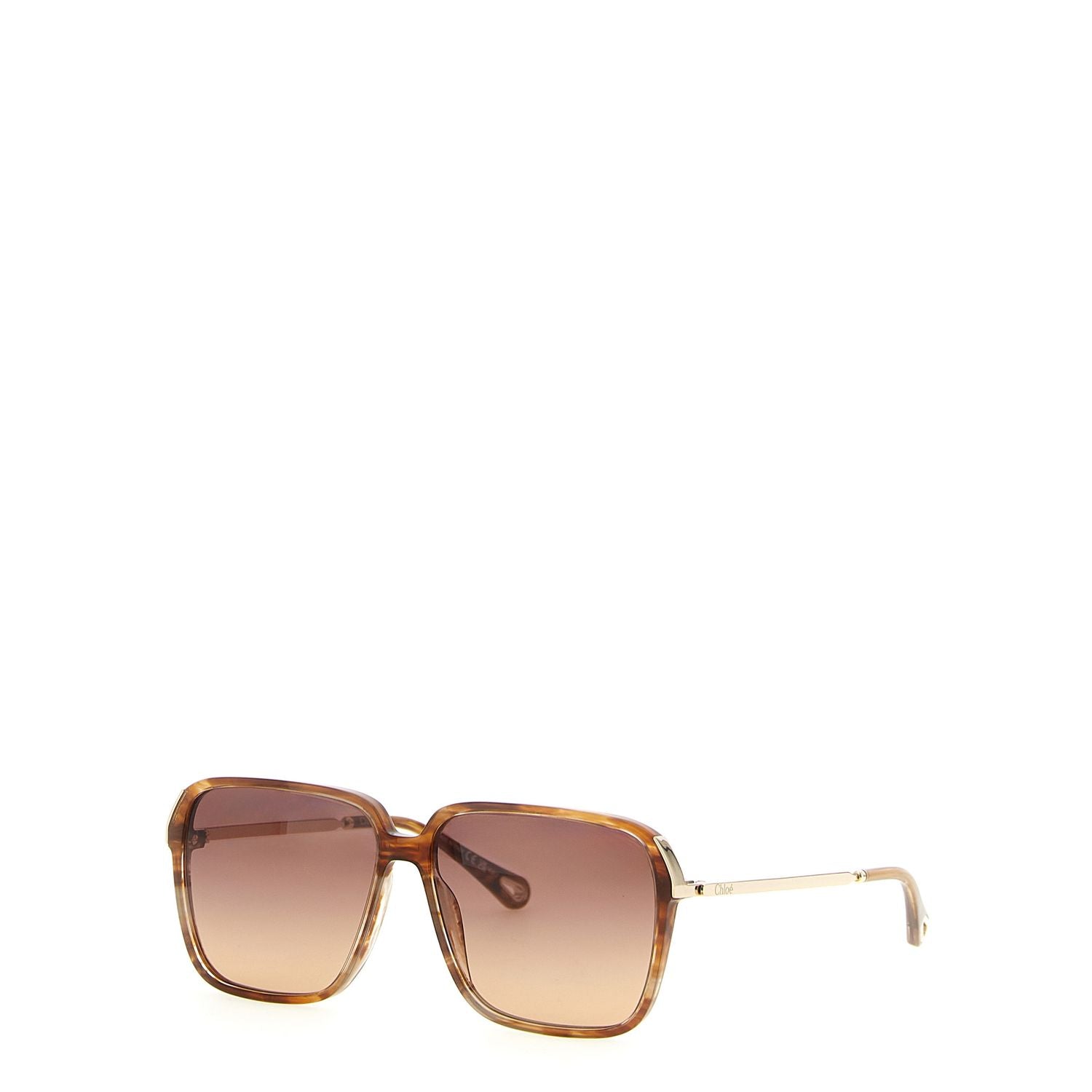 Chloé Brown Acetate Sunglasses