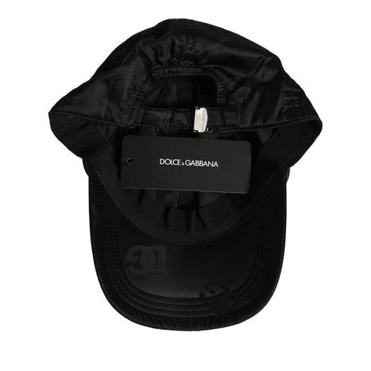 Dolce & Gabbana Men Black DG Monogram Baseball Capello Hat