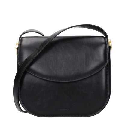 Jil Sander Black Leather Crossbody Bag
