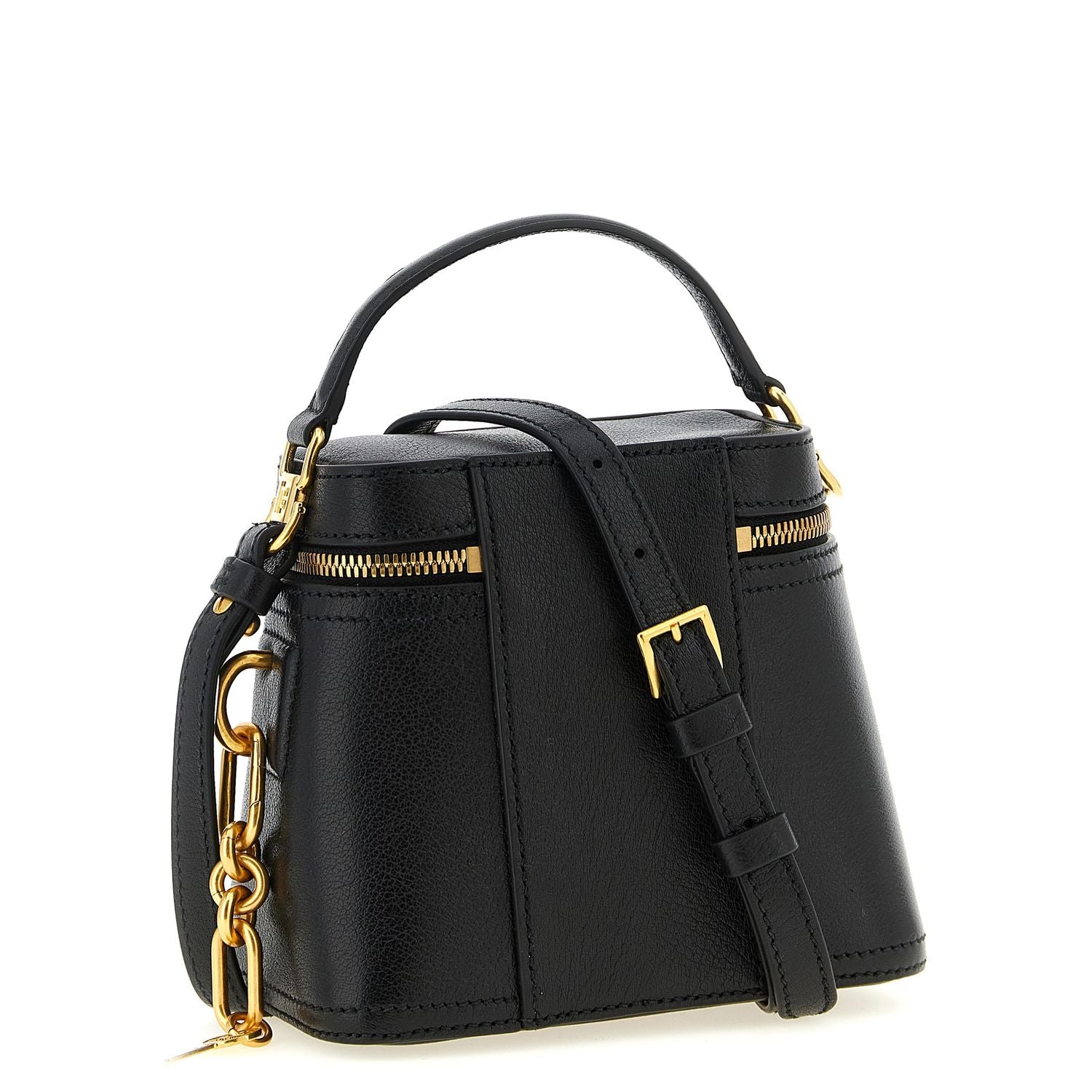 Balmain Black Calfskin Handbag