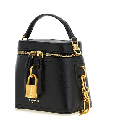 Balmain Black Calfskin Handbag