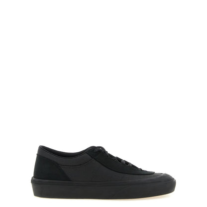 Stone Island Black Cotton Low Top Sneakers