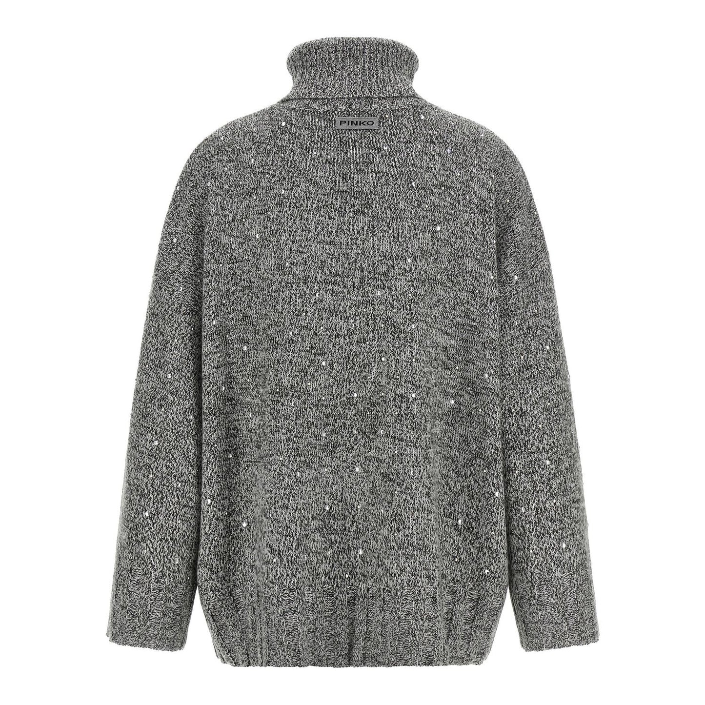 PINKO Gray Polyester Cardigan