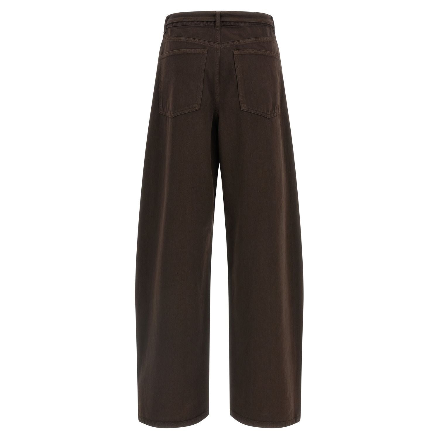 Twinset Brown Cotton High-Waisted Jean