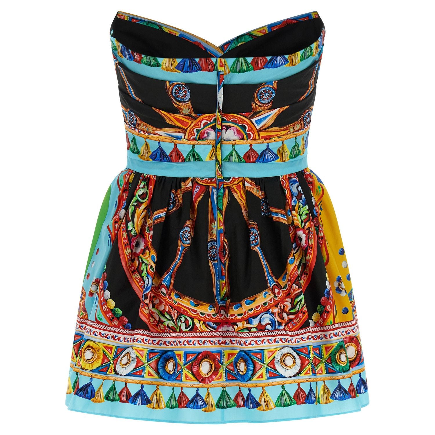 Dolce & Gabbana Multicolor Cotton Short Dress