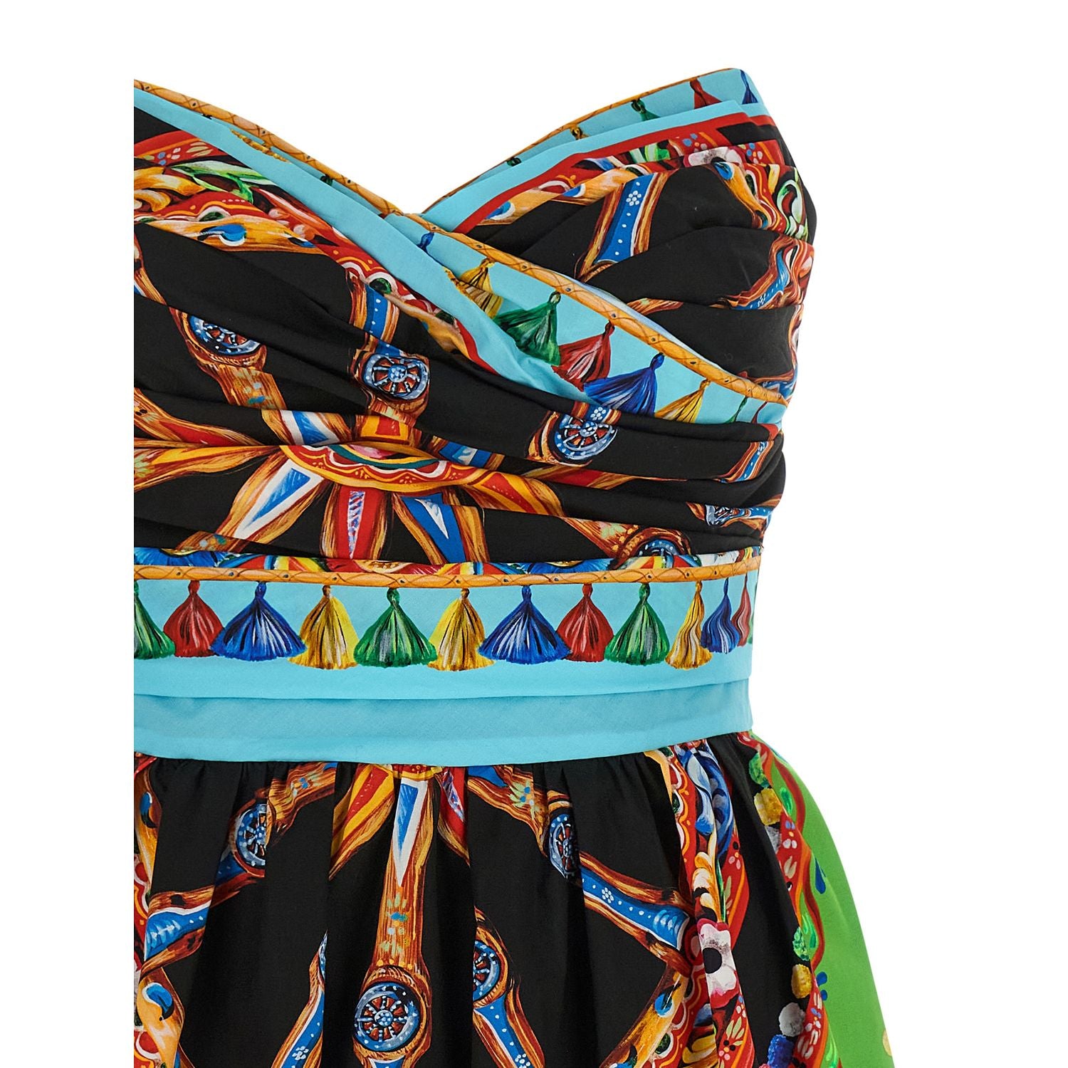 Dolce & Gabbana Multicolor Cotton Short Dress