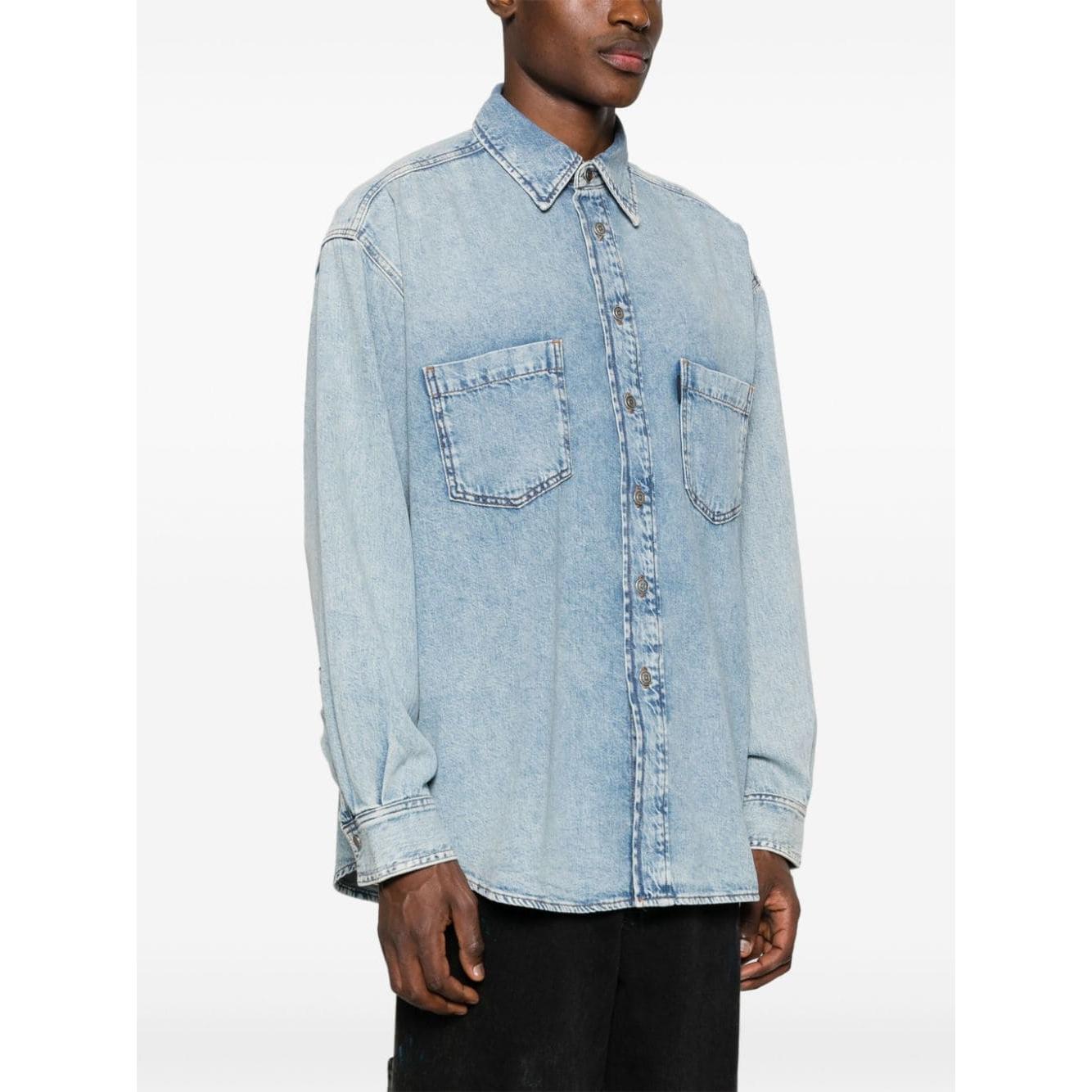 Haikure Cotton Washed Denim Shirts