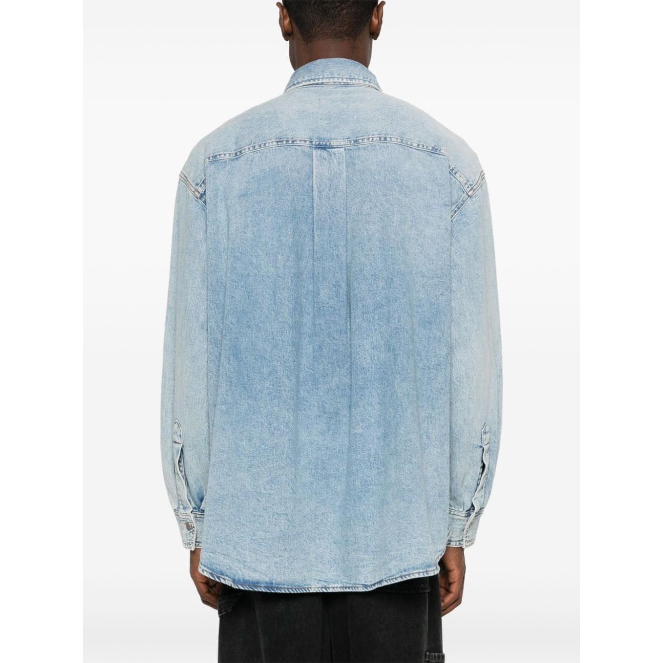 Haikure Cotton Washed Denim Shirts