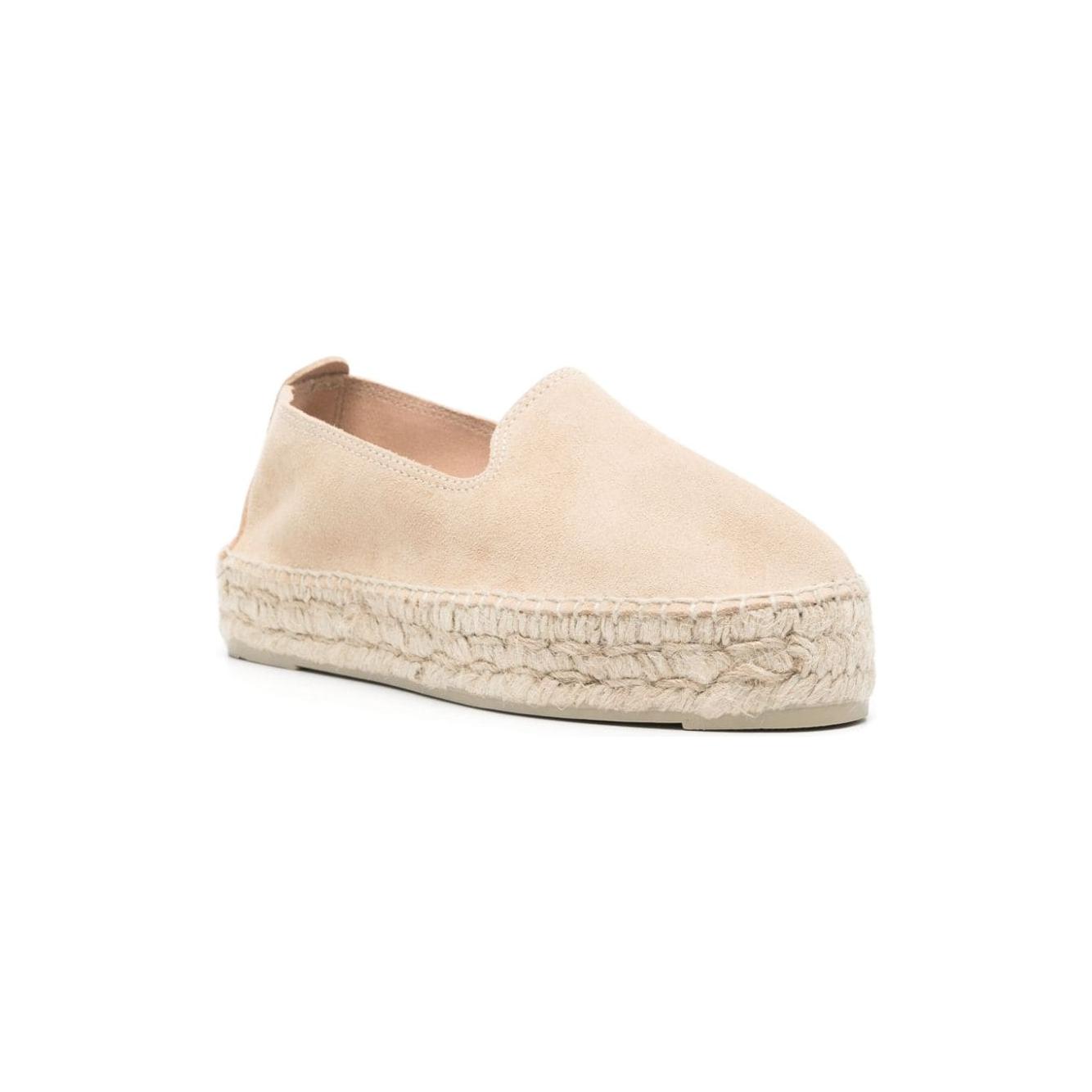 MANEBI Flat shoes Beige Espadrilles Manebi