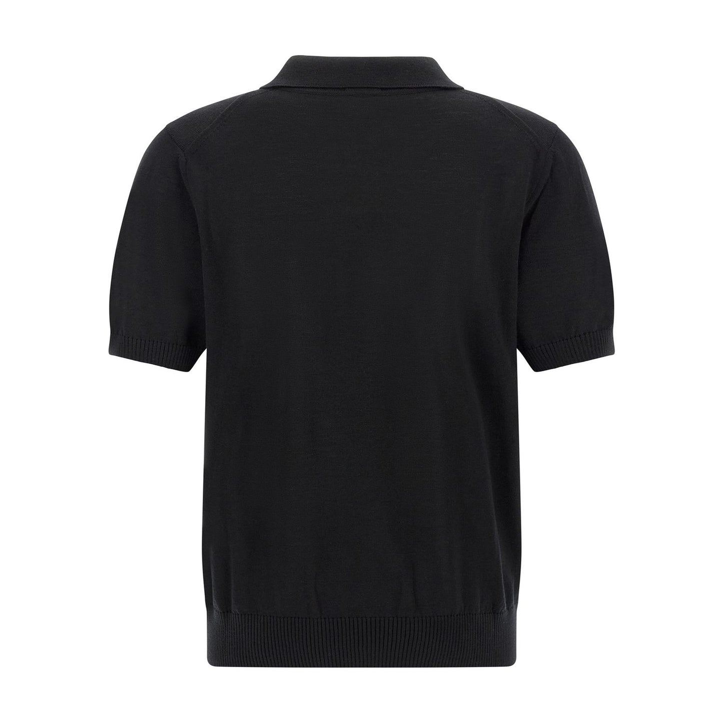 Hugo Boss Black Virgin Wool Polo Shirt