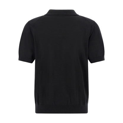 Hugo Boss Black Virgin Wool Polo Shirt