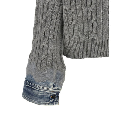 Haikure Gray Cotton Cardigan
