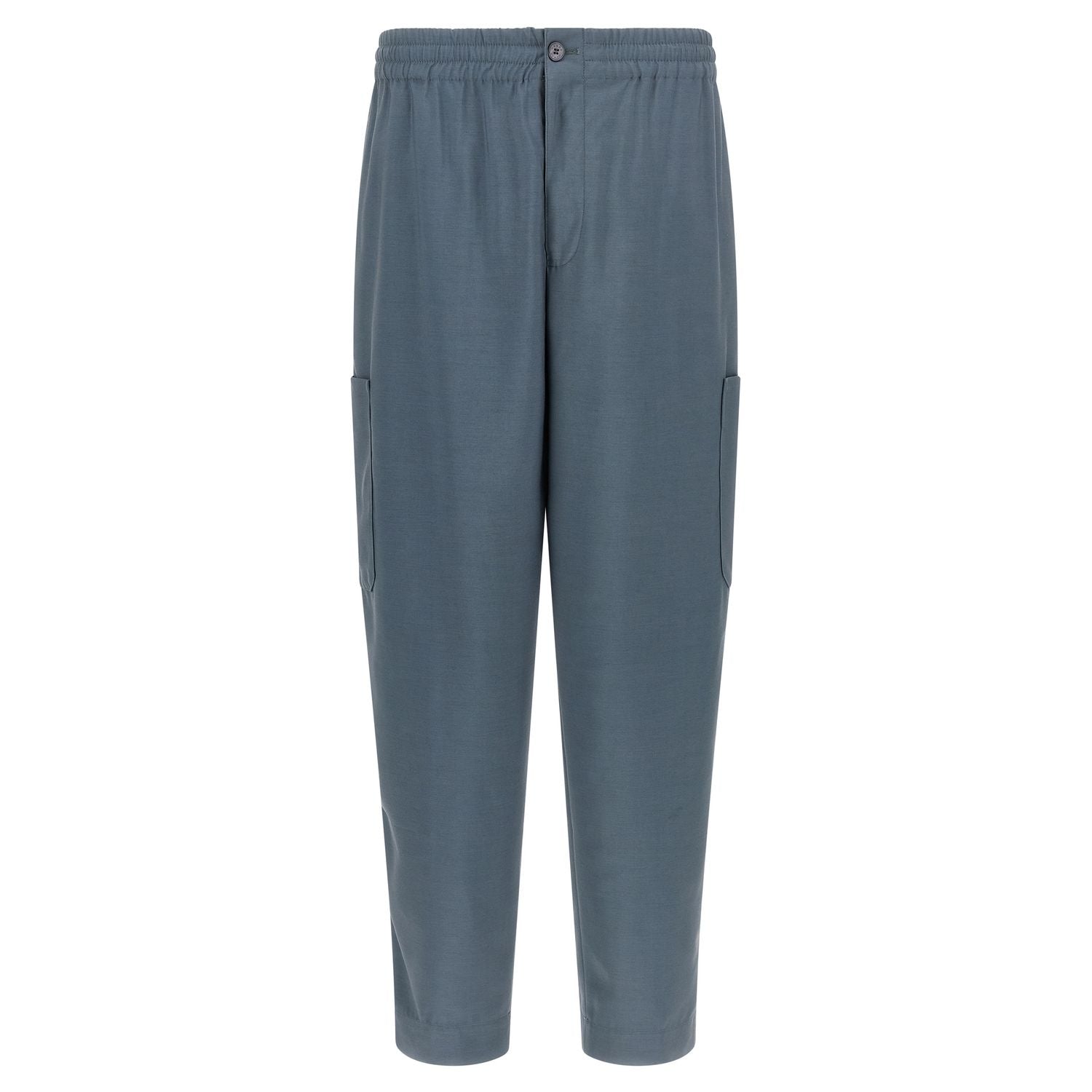 Kenzo Gray Wool Cargo Pants
