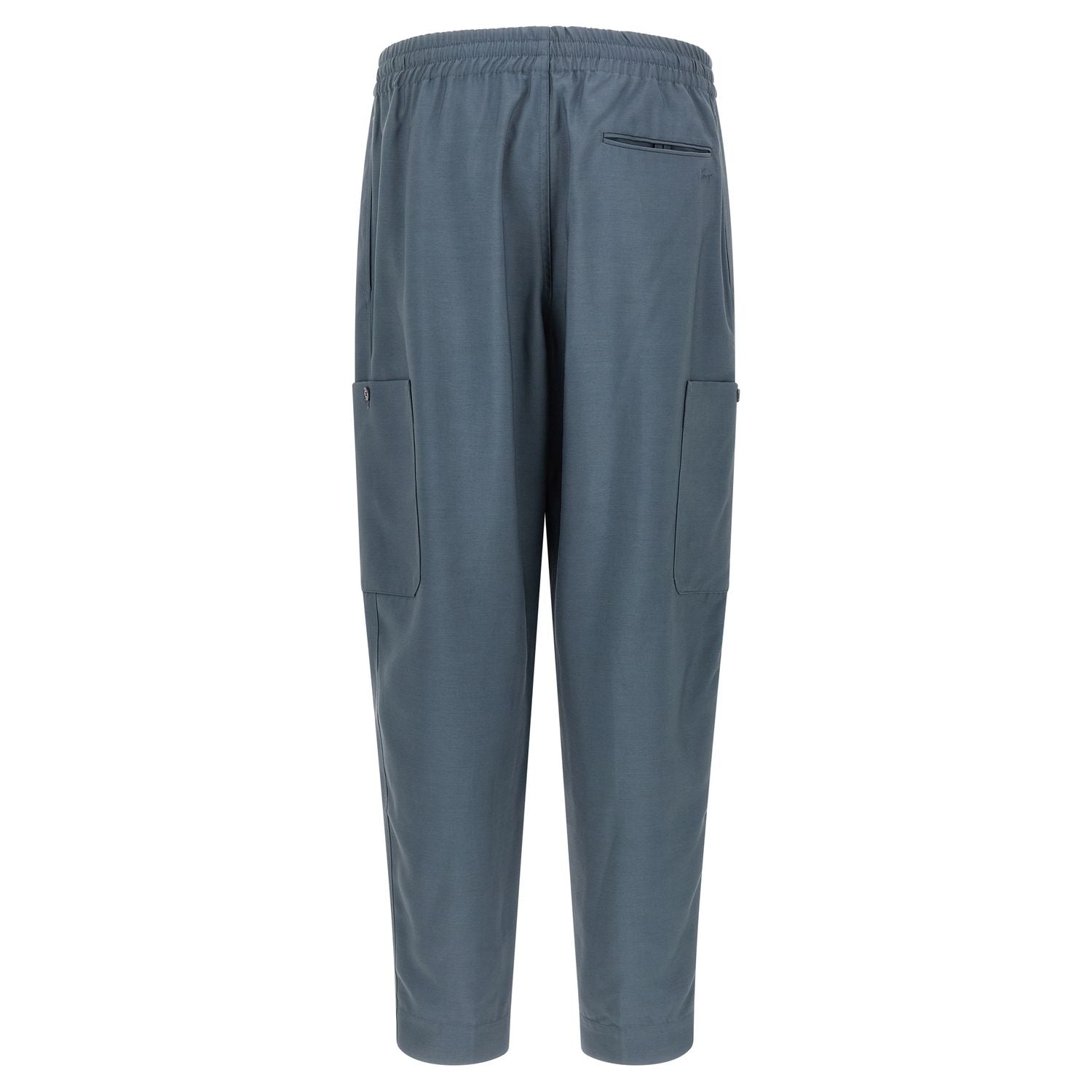 Kenzo Gray Wool Cargo Pants