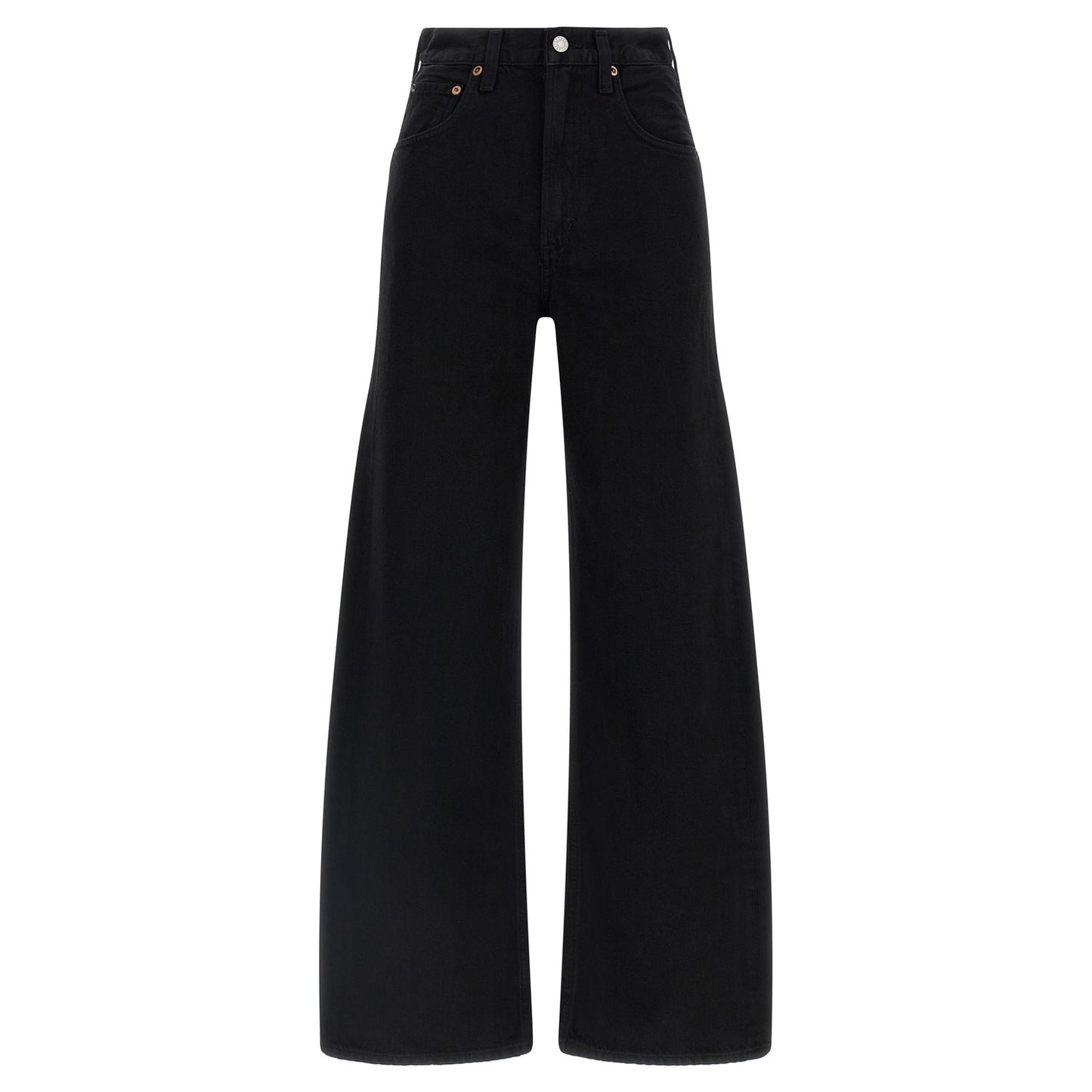 Agolde Black Cotton Jeans Denim