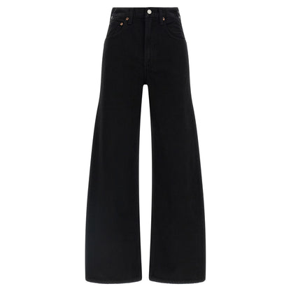 Agolde Black Cotton Jeans Denim