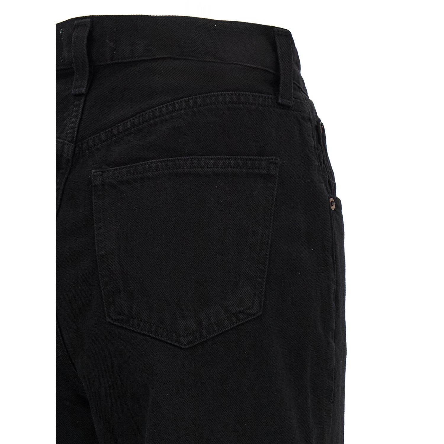 Agolde Black Cotton Jeans Denim