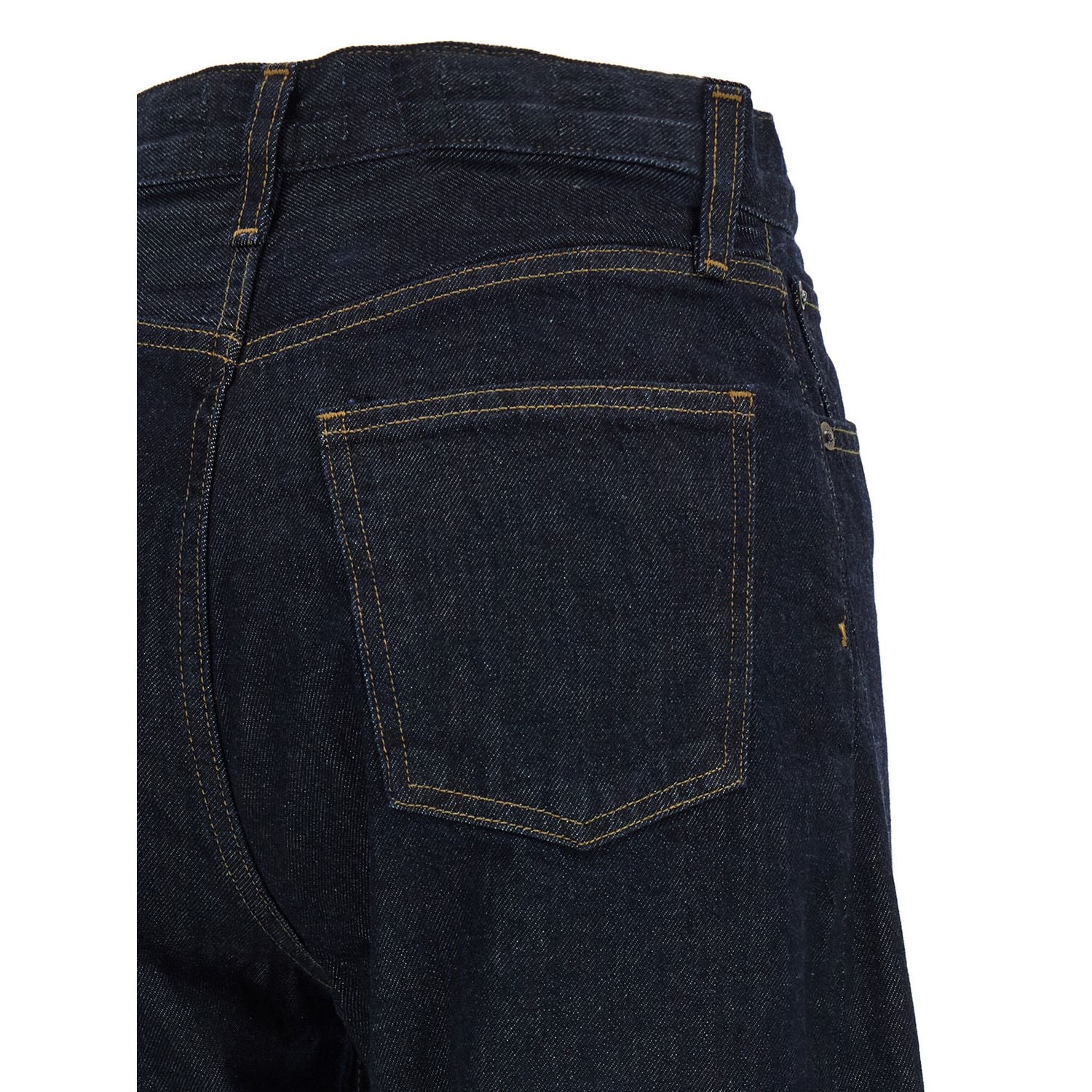 Agolde Blue Cotton High-Waisted Jean