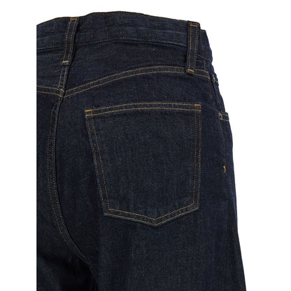 Agolde Blue Cotton High-Waisted Jean
