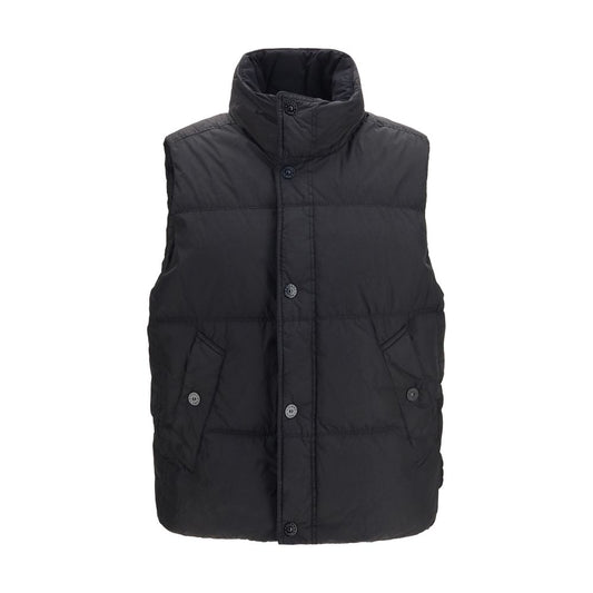 Stone Island Black Goose Down Sleeveless Jacket