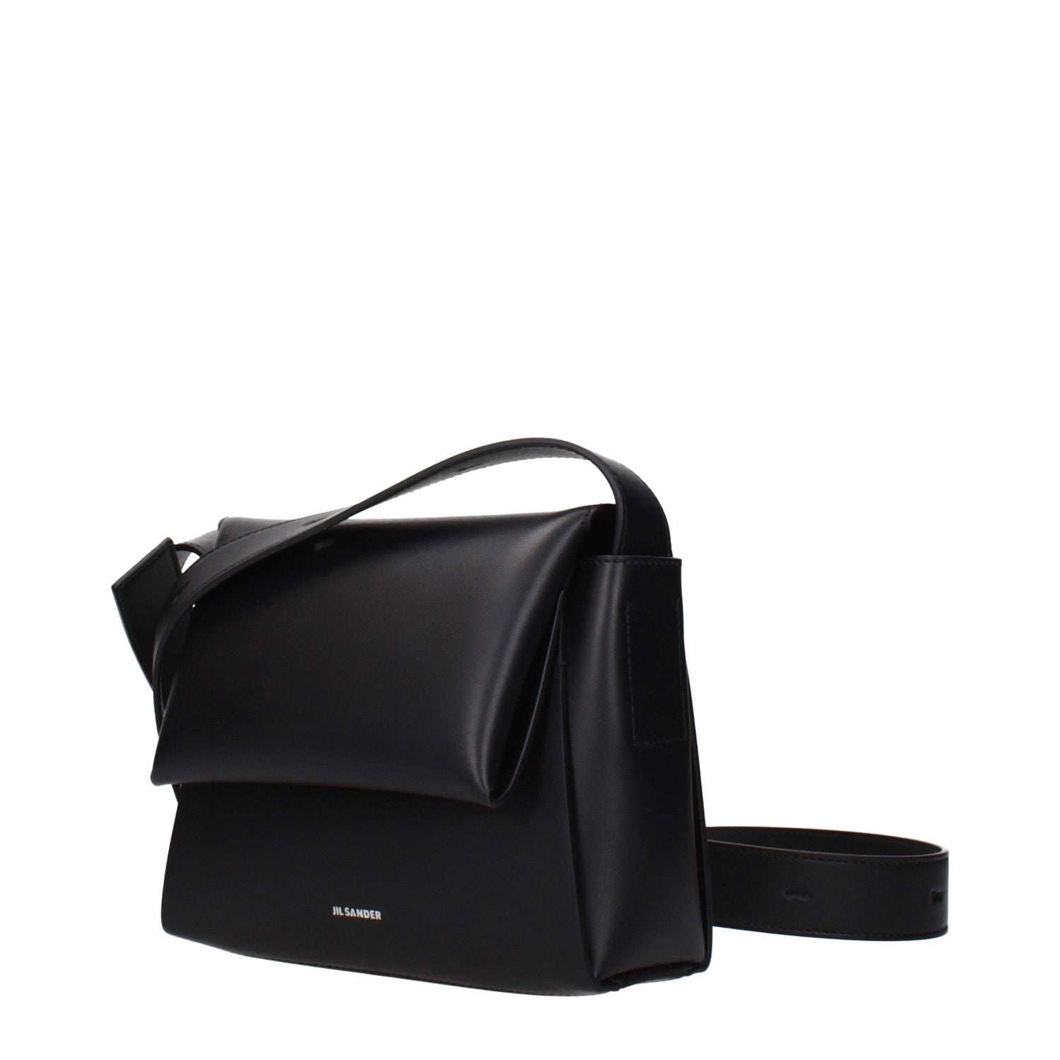 Jil Sander Black Leather Crossbody Bag