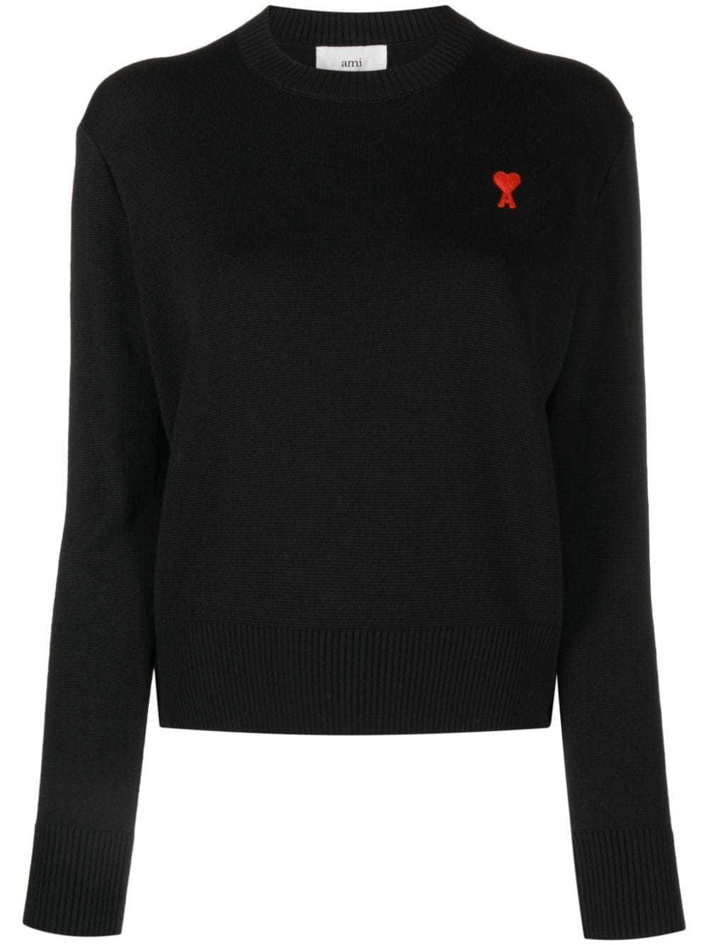 Ami Paris Sweaters Black Topwear Ami Paris