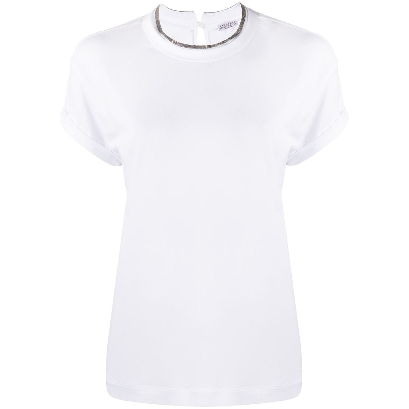 Brunello Cucinelli T-shirts and Polos White Topwear Brunello Cucinelli