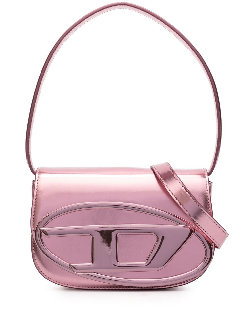 Diesel 1DR metallic pink shoulder Bag