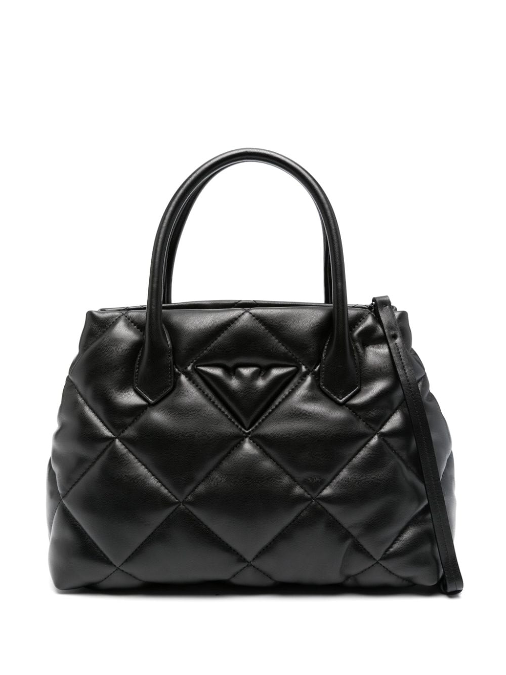 Emporio Armani black faux leather quilted Bag Shopper Emporio Armani