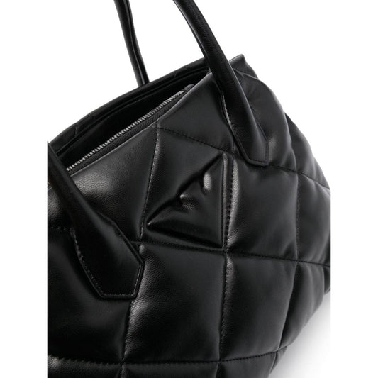 Emporio Armani black faux leather quilted Bag Shopper Emporio Armani