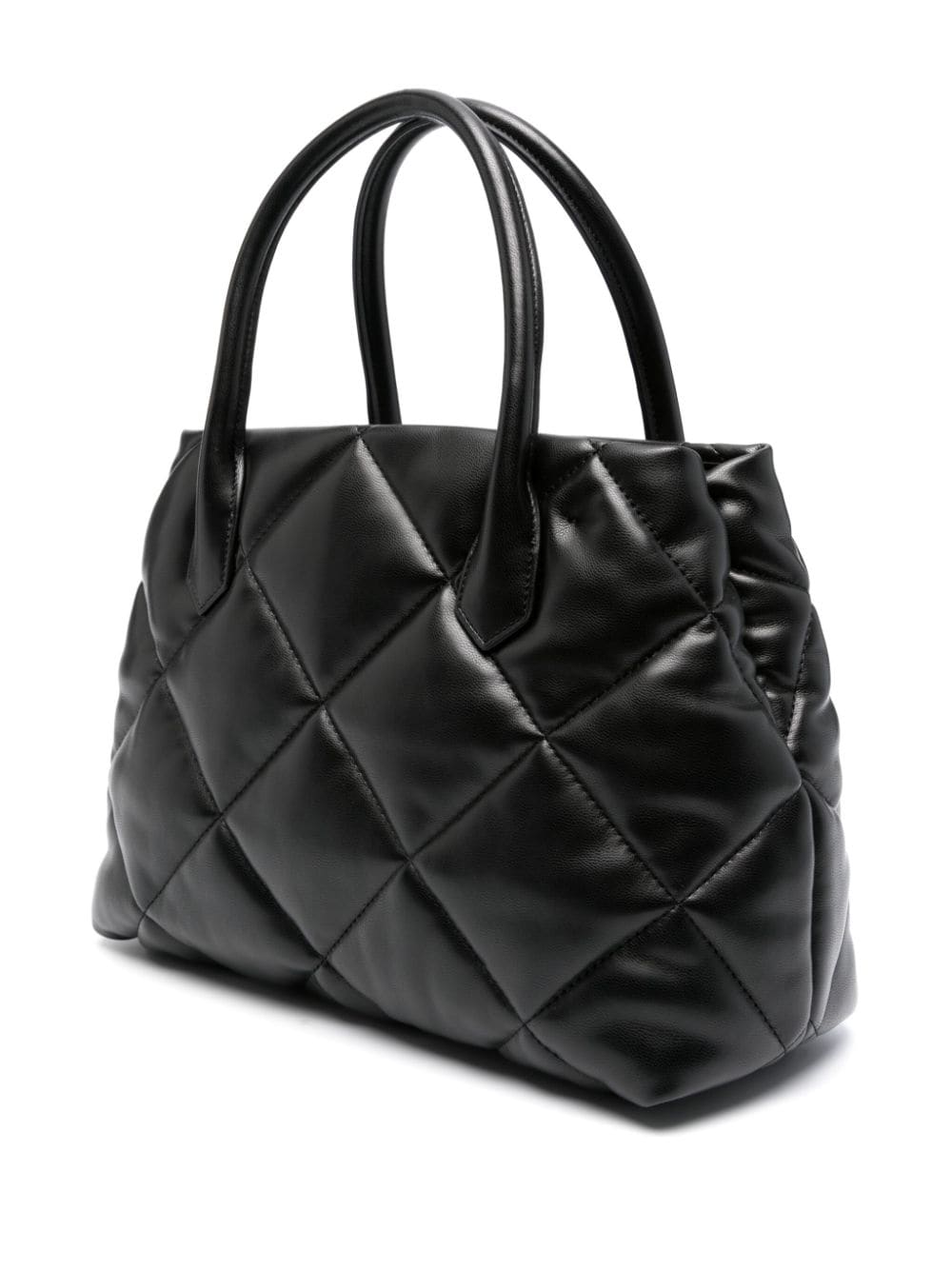 Emporio Armani black faux leather quilted Bag Shopper Emporio Armani