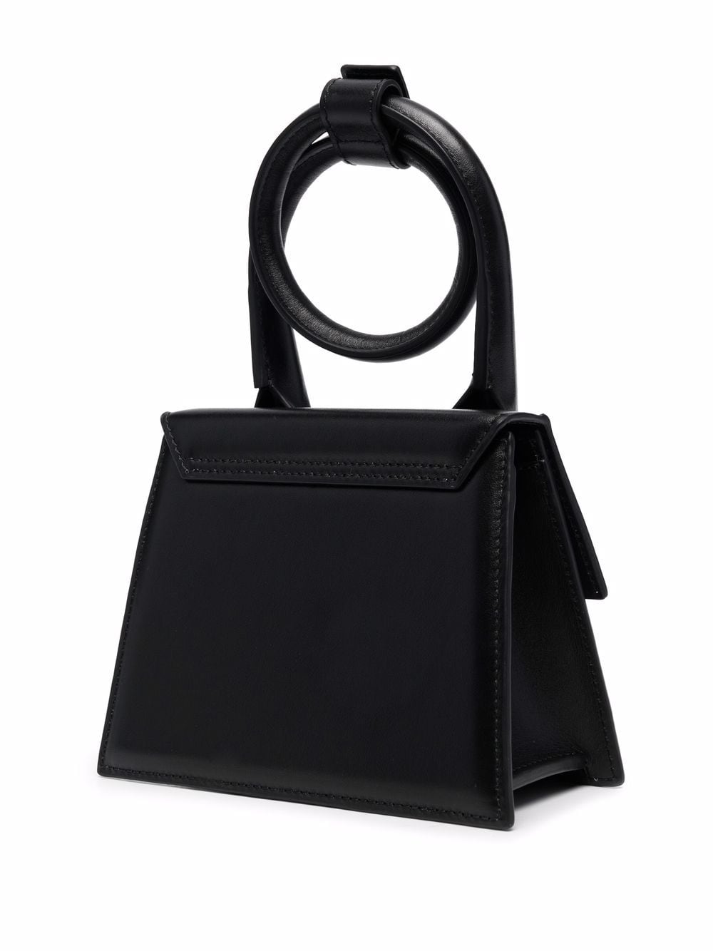 JACQUEMUS Black leather Le Chiquito Noeud mini bag Handbag JACQUEMUS