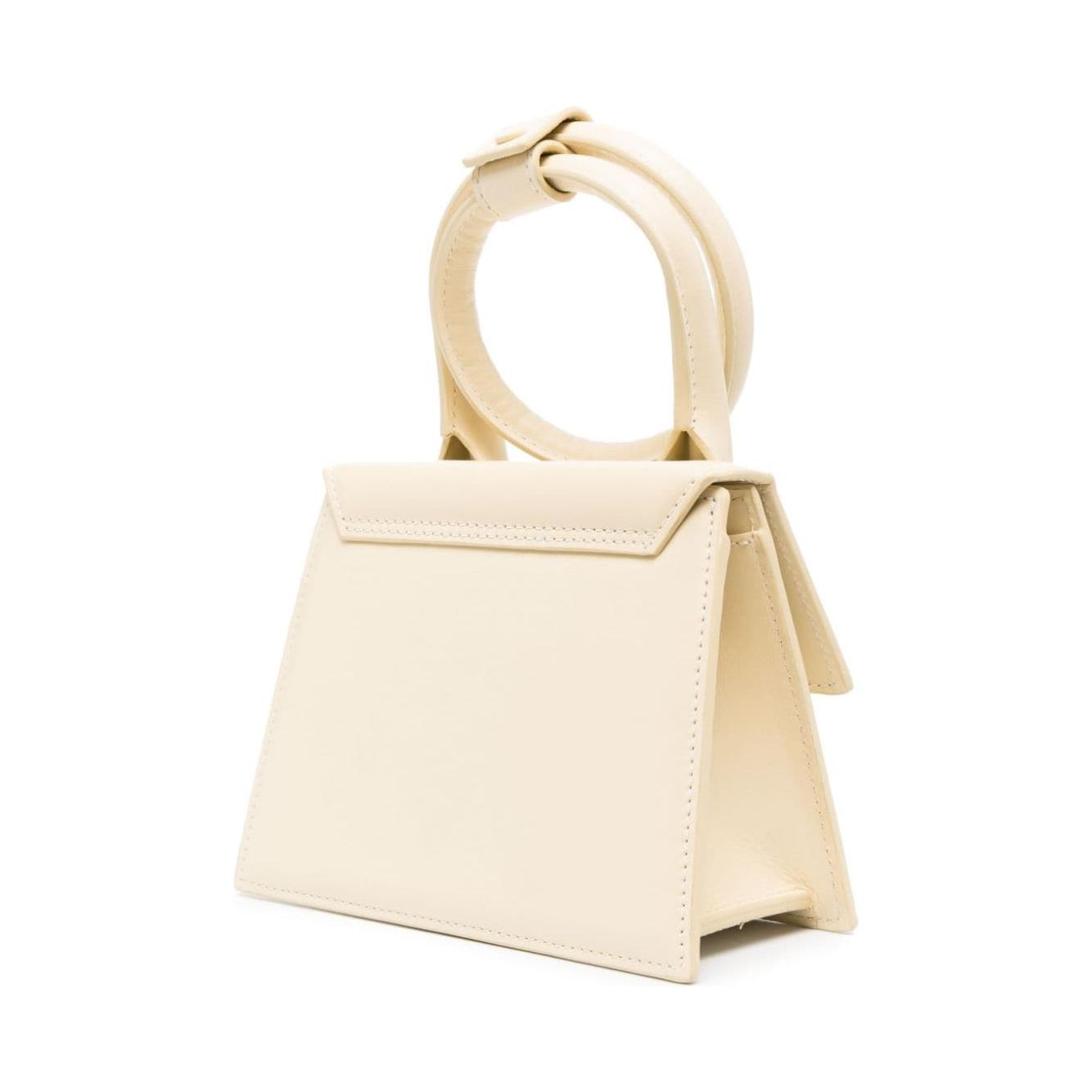 JACQUEMUS Le Chiquito Noeud Bag Ivory Handbag JACQUEMUS