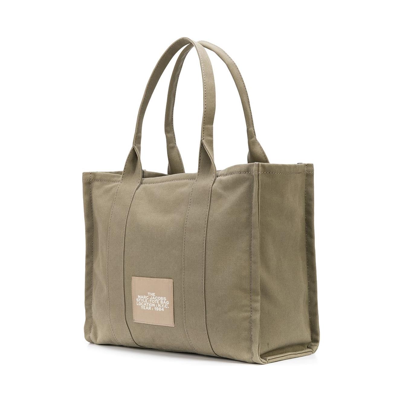 Marc Jacobs Green Cotton Large The Tote Bag Shopper Marc Jacobs