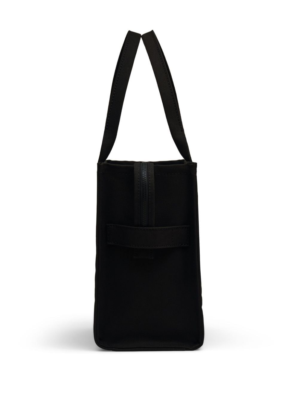 Front view with bag zipped and handles upright.