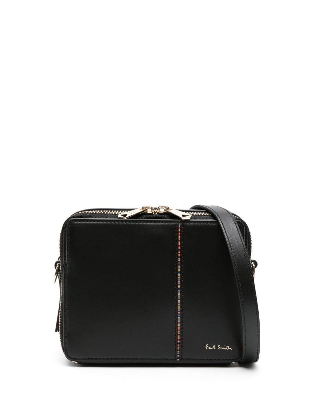 Paul Smith calfskin Crossbody Bag Black