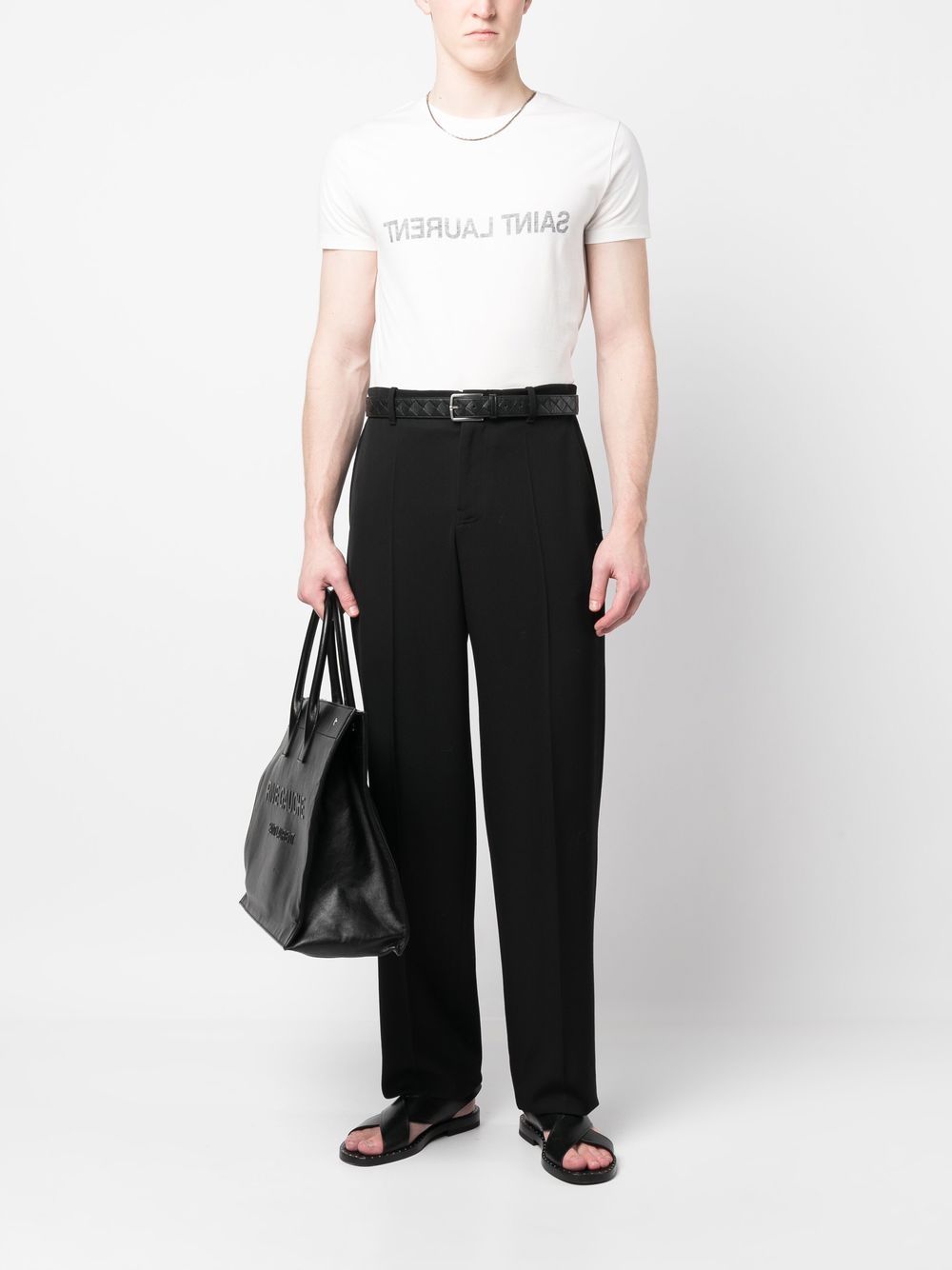 Saint Laurent  T-shirts and Polos White Topwear Saint Laurent