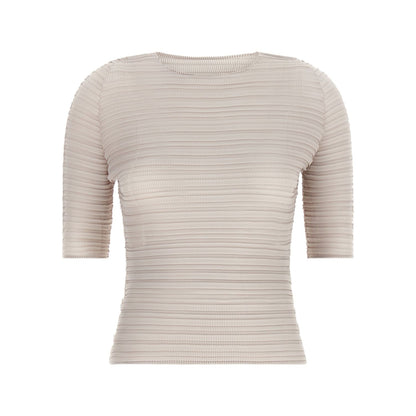 Issey Miyake Beige Polyester Blouse
